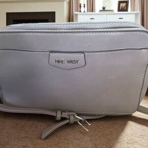 Nine West Light Gray Crossbody Bag